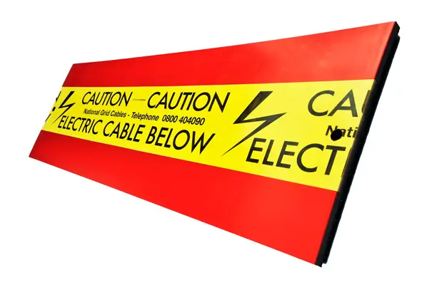 Underground Cable protection cover tiles - Nadtex